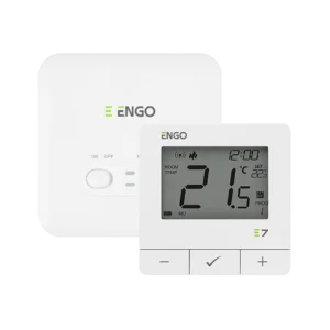 ENGO E7-RFW - Thermostaat batterij met ontvanger 230V - 868MHz - wit (1)