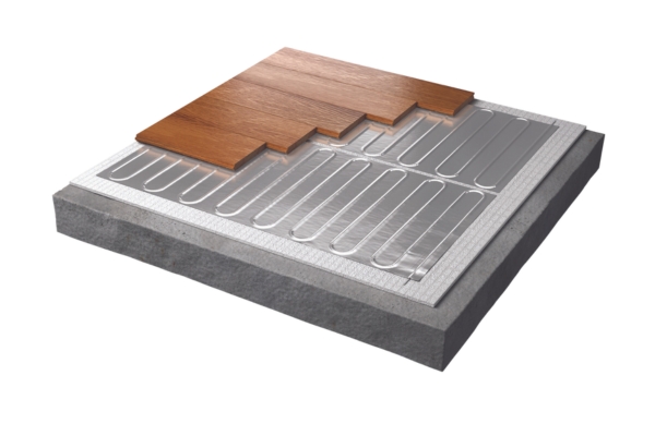 Opbouw elektrische folieverwarming