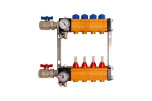 Kunststof vloerverwarming verdeler zonder pomp (KZP)