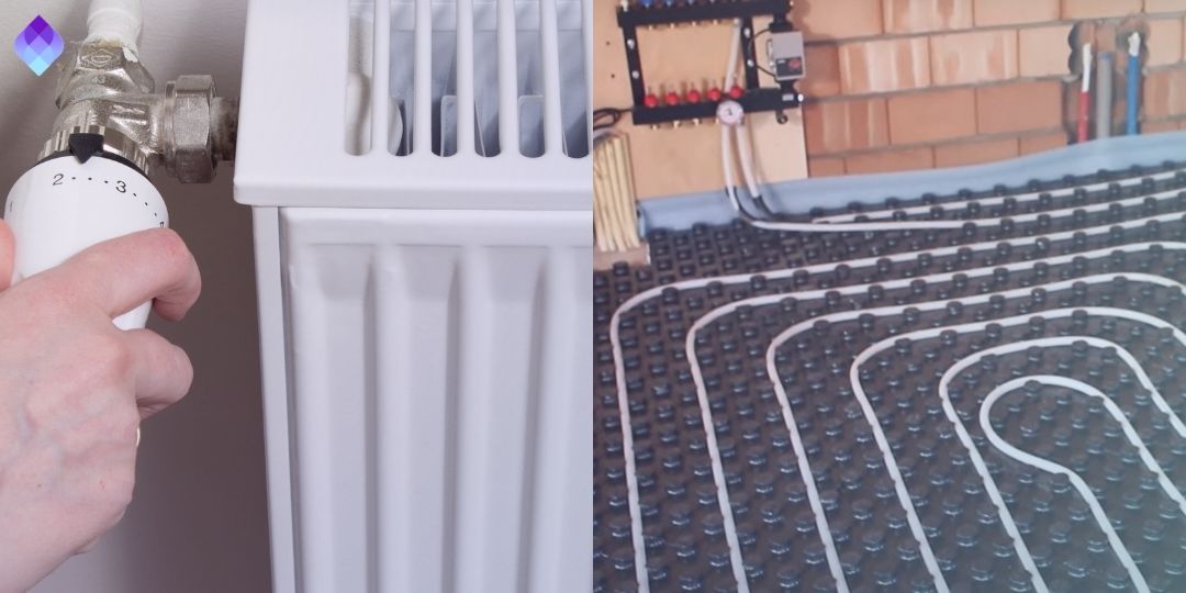 Vloerverwarming en radiatoren HW