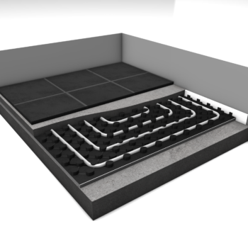 Vloerverwarming noppenplaten