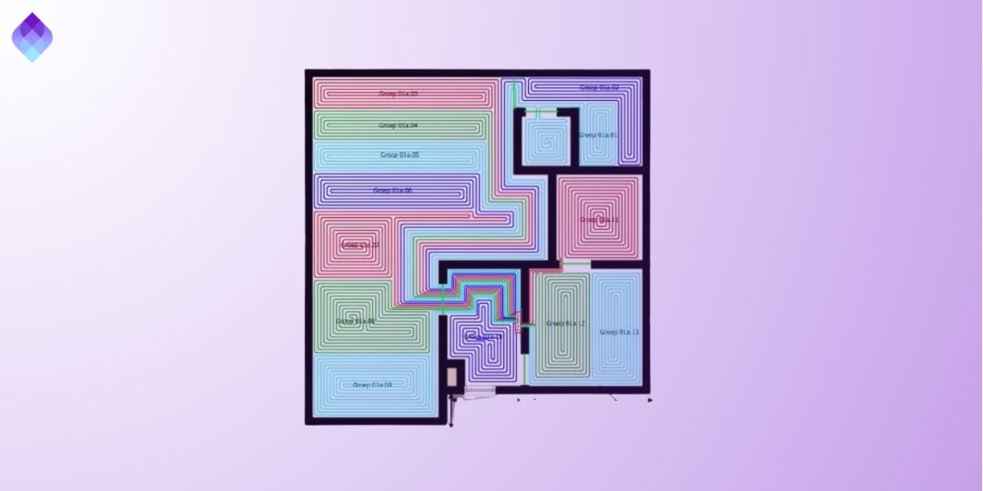 vloerverwarming legplan HW